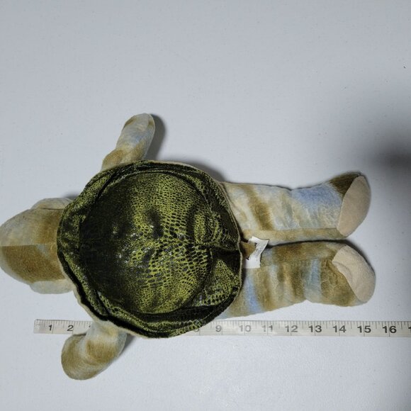 Animaland Nanco Turtle 16 Inch Green Camouflage Soft Shell Plush Stuffed Animal - Picture 7 of 7